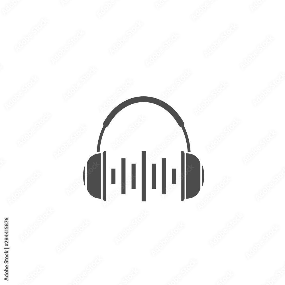 Headphones vector icon Headphones vector icon