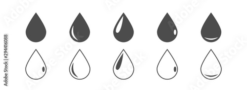 Vector drop icons