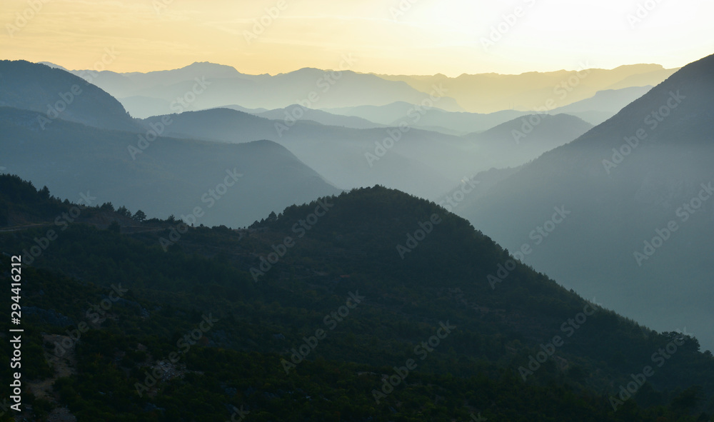 Fototapeta premium Mystical view of mountains