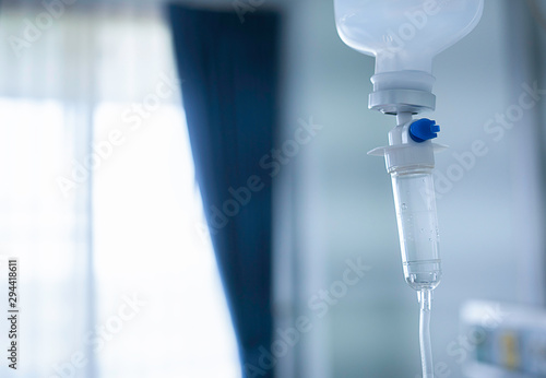 Set IV fluid drop saline drip hospital . Medical Concept .