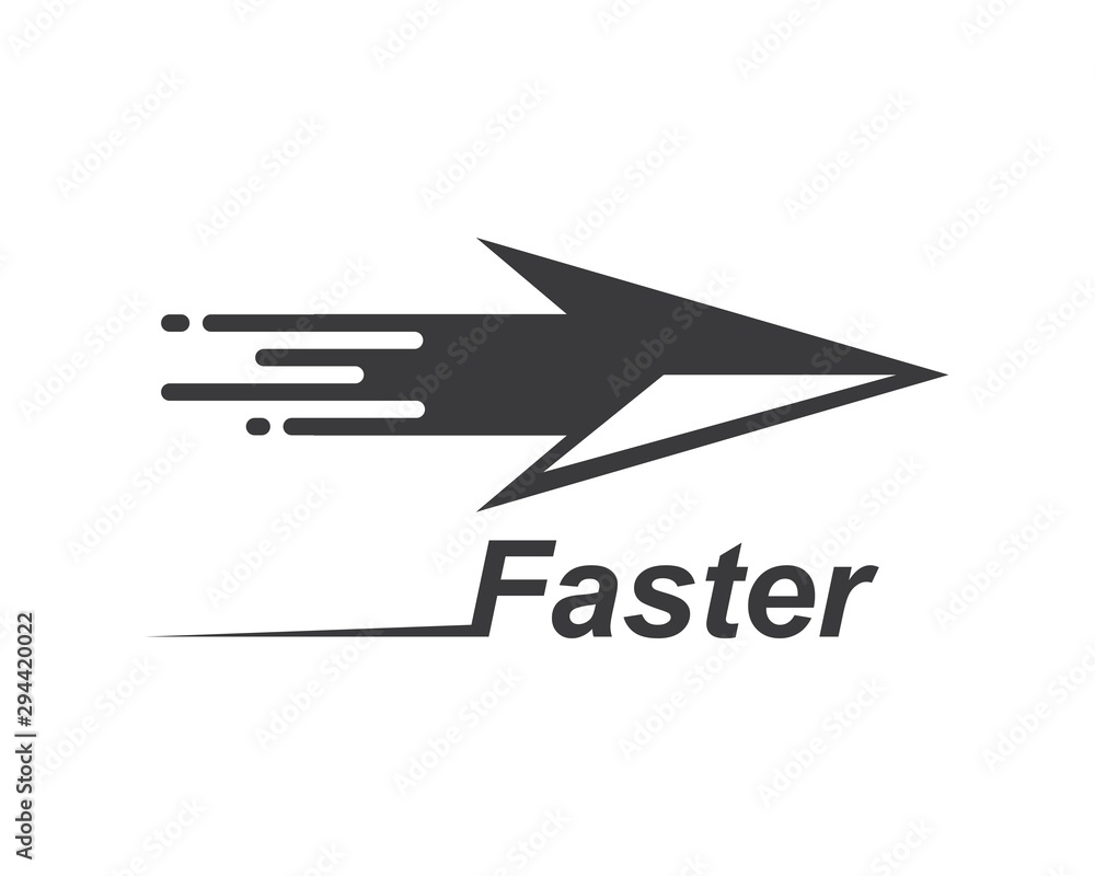 Arrow vector illustration icon Logo of delivery and logistic Arrow vector illustration icon Logo of delivery and logistic