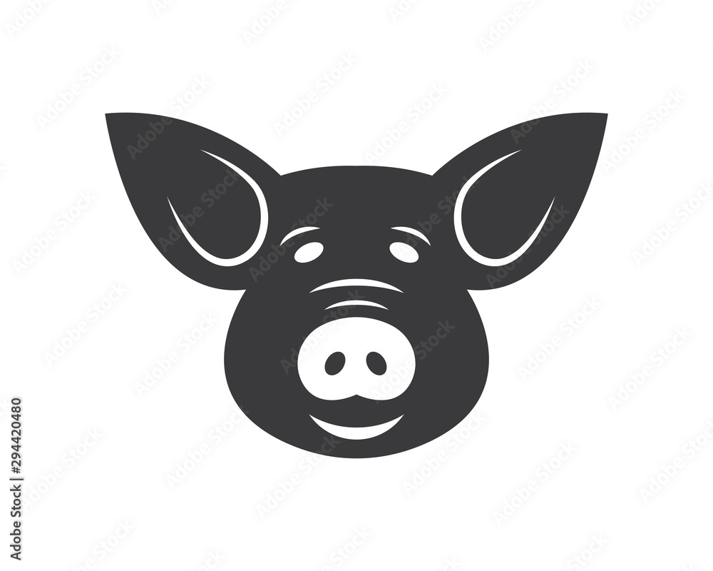 pig vector icon illustration design pig vector icon illustration design