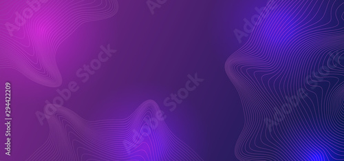 Neon liquid minimal abstract background with ultra violet and blue colors. Light effect minimal design vector illustration eps 10.