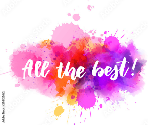 All the best calligraphy background