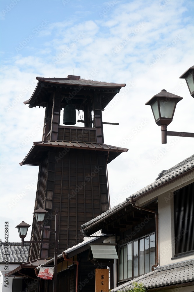 Clock tower, Kawagoe, Japan