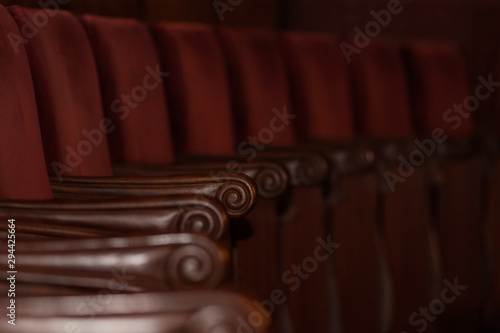 Nice armchairs inside a theatre