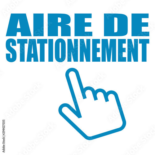 Logo aire de stationnement.