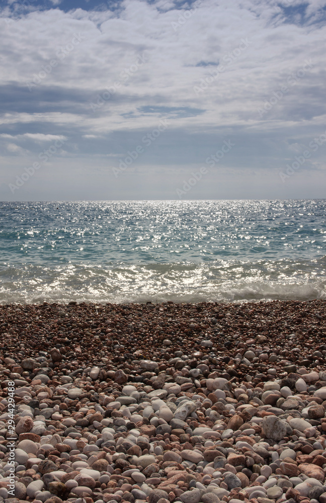 Beautiful seascape. Mediterranean coast. Beautiful seascape. Mediterranean coast.