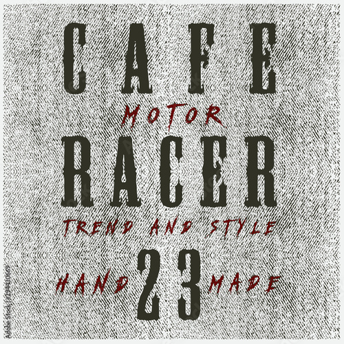 Fotografie, Obraz cafe racer graphic design resource