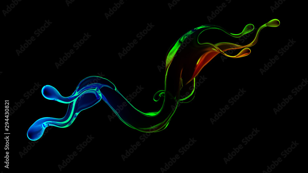Splash fluid. 3d illustration, 3d rendering. Splash fluid. 3d illustration, 3d rendering.