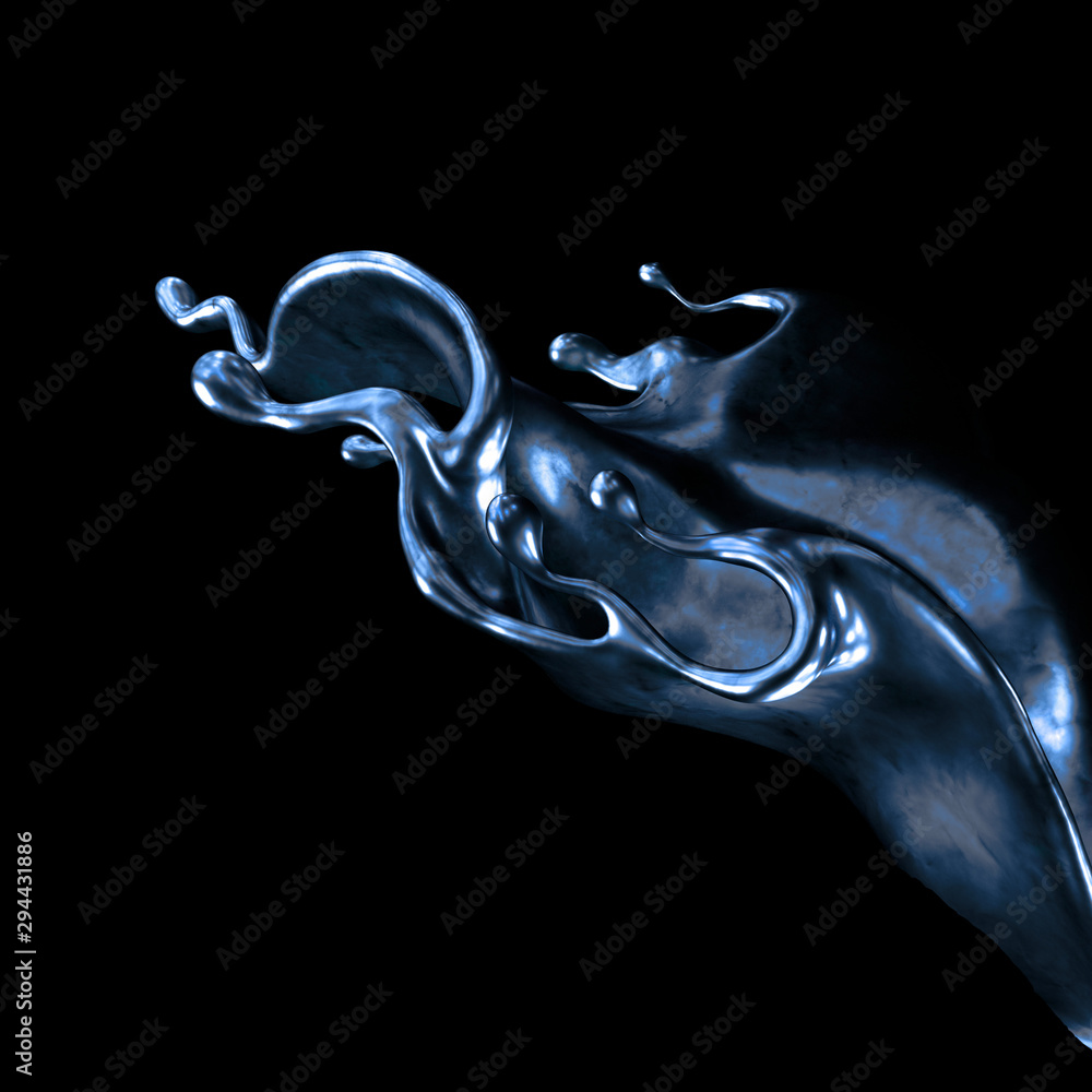 Splash fluid. 3d illustration, 3d rendering. Splash fluid. 3d illustration, 3d rendering.