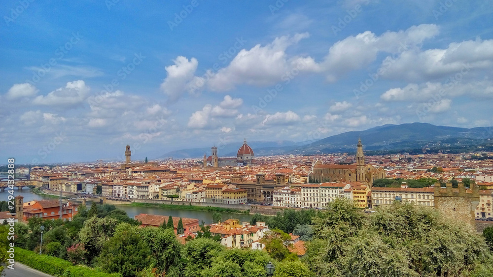 Panoramic shot of the Florence skyline.
