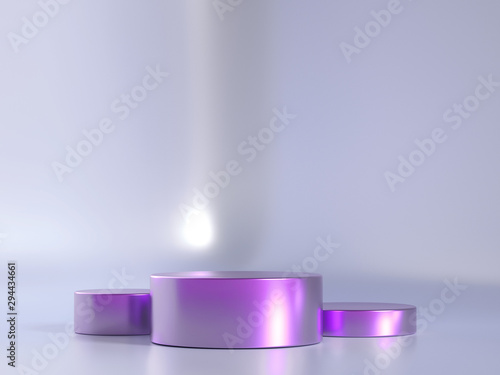 Elegant, beautiful abstract background with elements, studio, pedestal, minimalism. 3d illustration, 3d ..rendering.