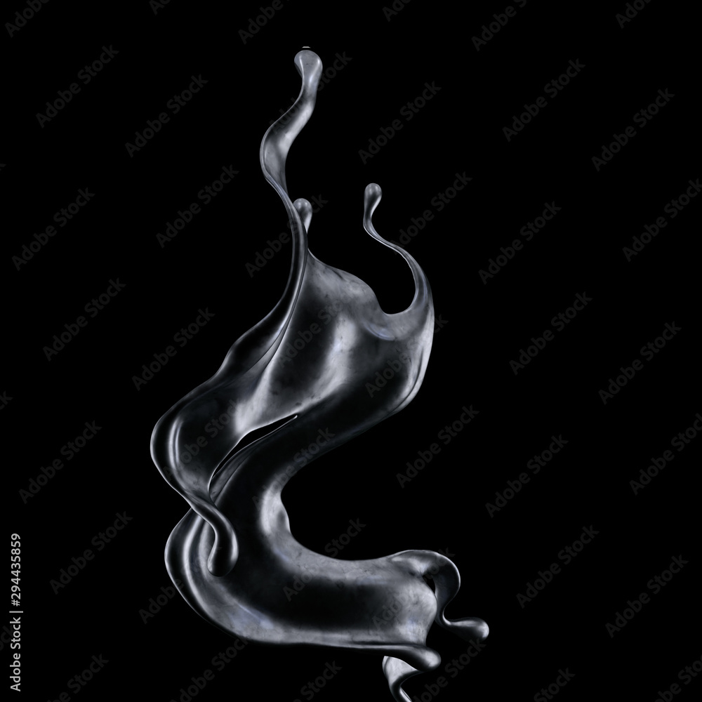 Splash fluid. 3d illustration, 3d rendering. Splash fluid. 3d illustration, 3d rendering.