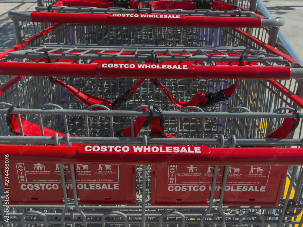 Costco Wholesale carts Stock Photo Adobe Stock