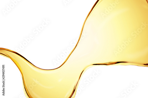 Splash fluid. 3d illustration, 3d rendering.