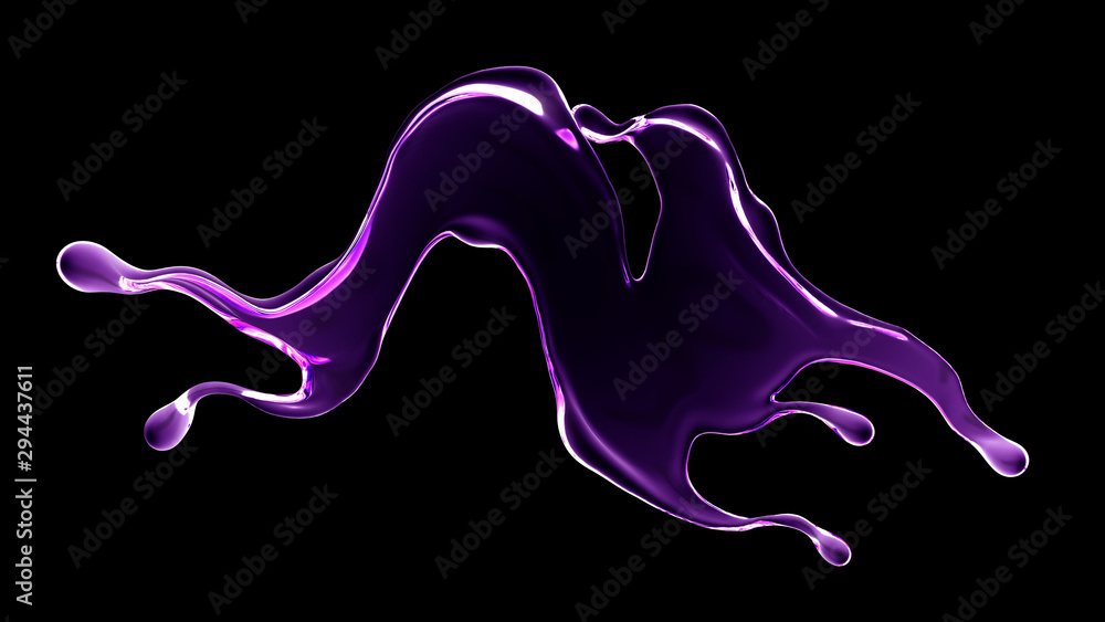 Splash fluid. 3d illustration, 3d rendering. Splash fluid. 3d illustration, 3d rendering.