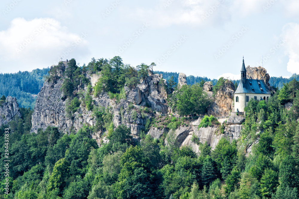 Mala Skala Rock Castle.  Czech Republic.