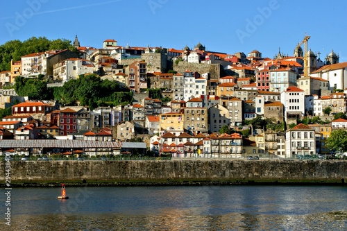Douro river in front of the city of Porto, Portugal © Vector