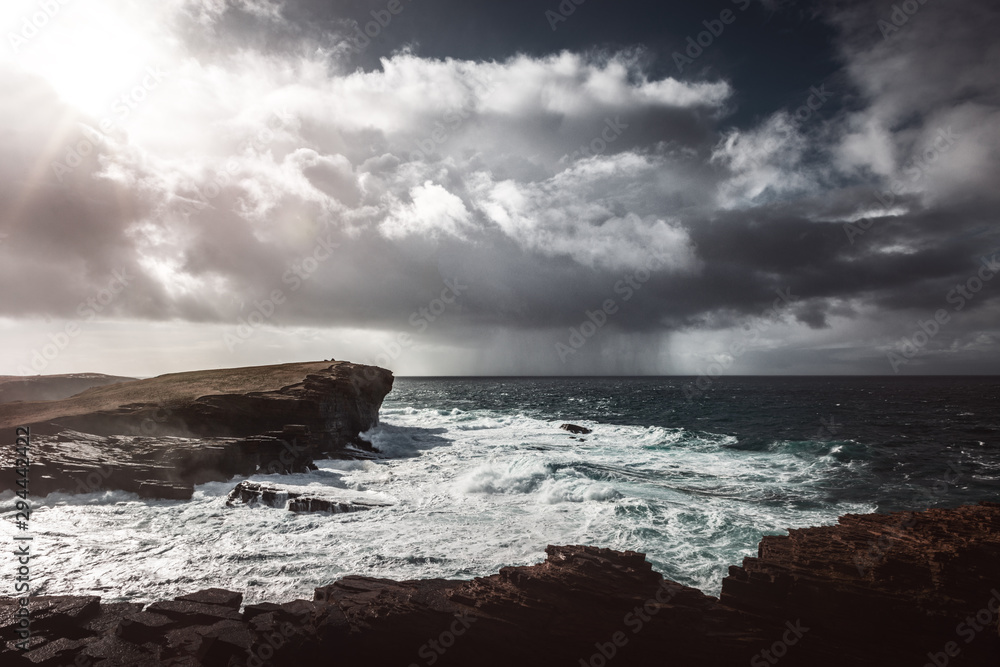 storm over the sea