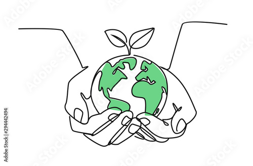 girls holding planet earth illustration
