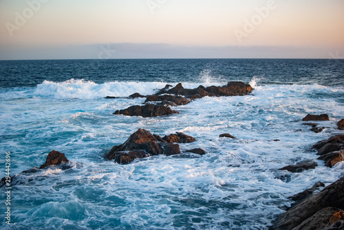 Beautiful waves of the atlantic ocean