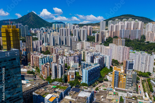 Photography Aerial view of Hong Kong city
