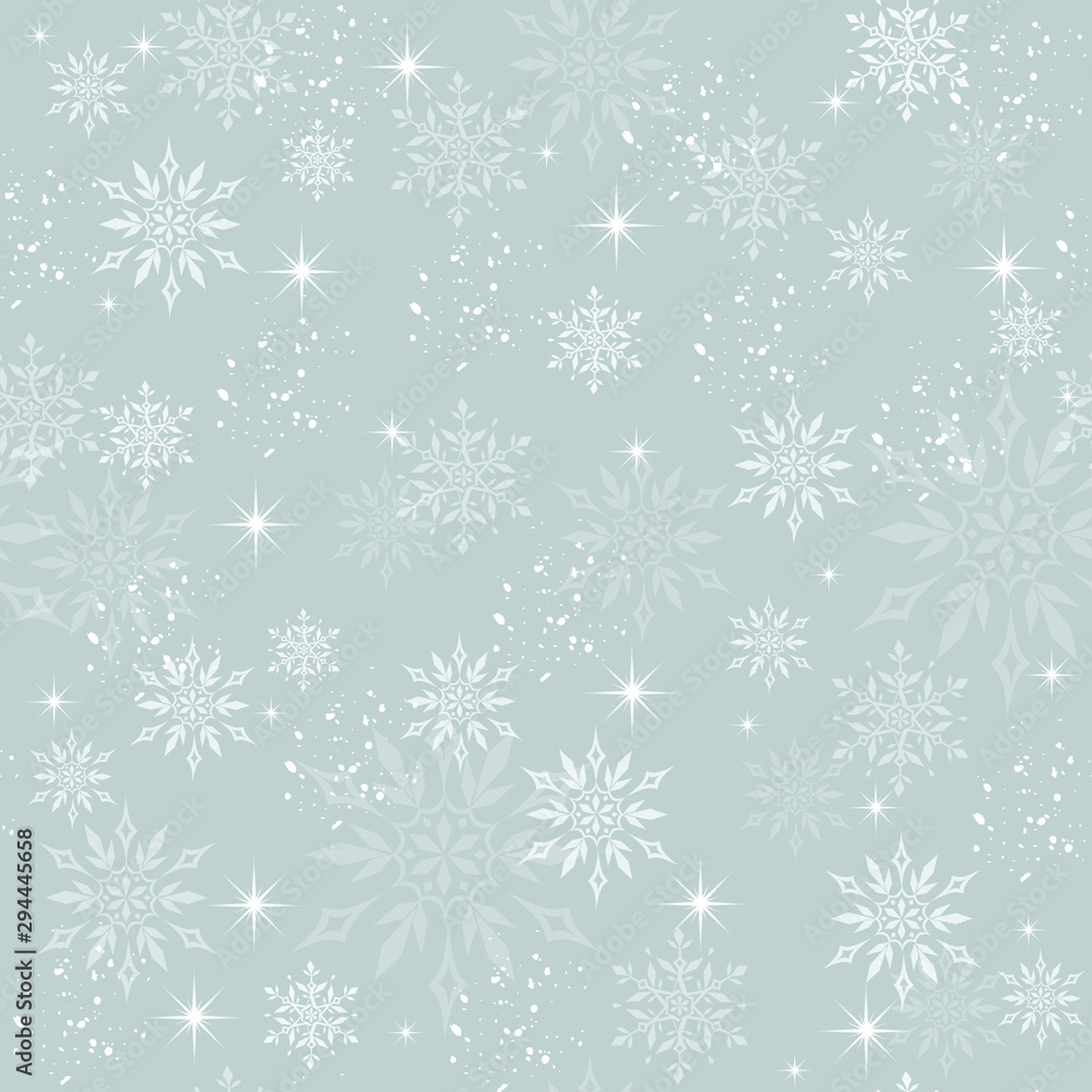 Light Christmas seamless Pattern with light effects and snowflakes Light Christmas seamless Pattern with light effects and snowflakes