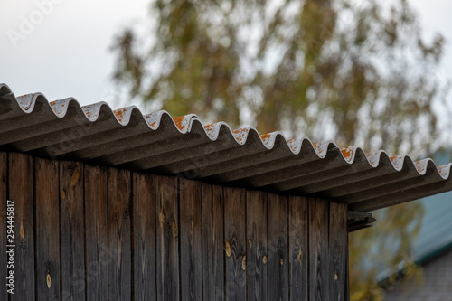 slate roof wooden garage