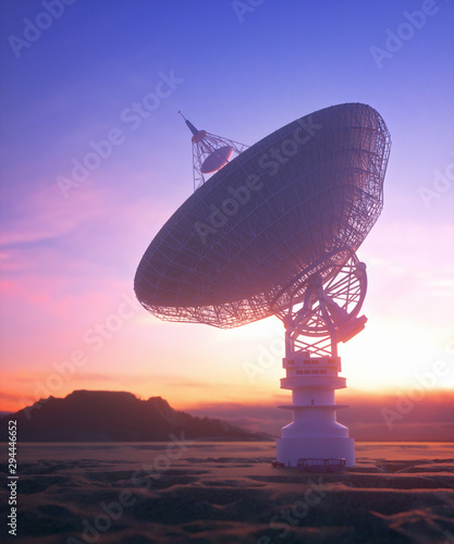 Fototapeta Naklejka Na Ścianę i Meble -  Antenna Satellite Dish Clipping Path Included