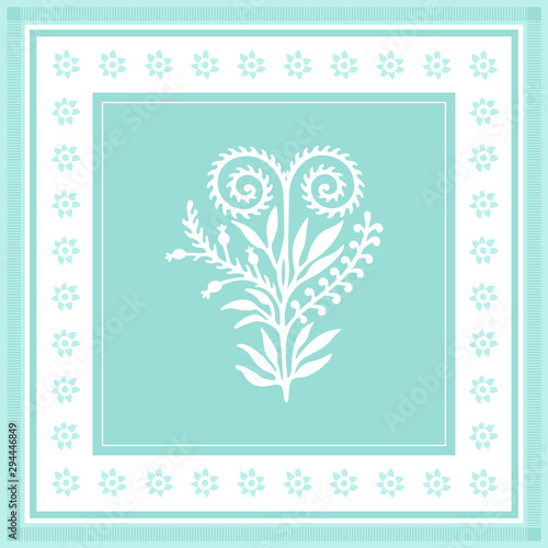 Georgian traditional ornaments. Vector Ornament With Caucasian Motifs. Persian colored carpet.Vector, Illustration.  Rich ornament for fabric design, handmade, interior decoratio