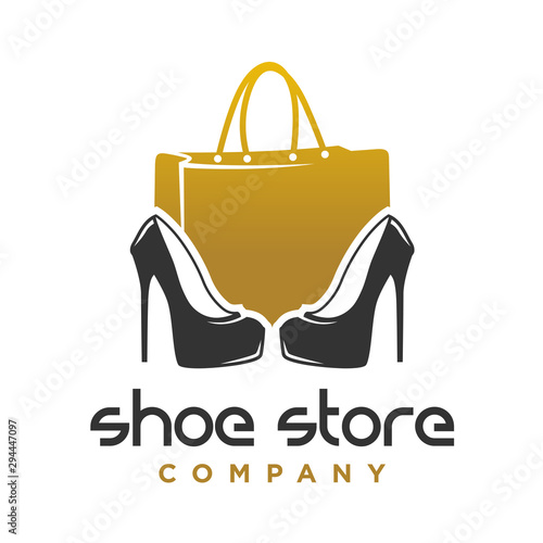 logo design shoes and women's handbag shop