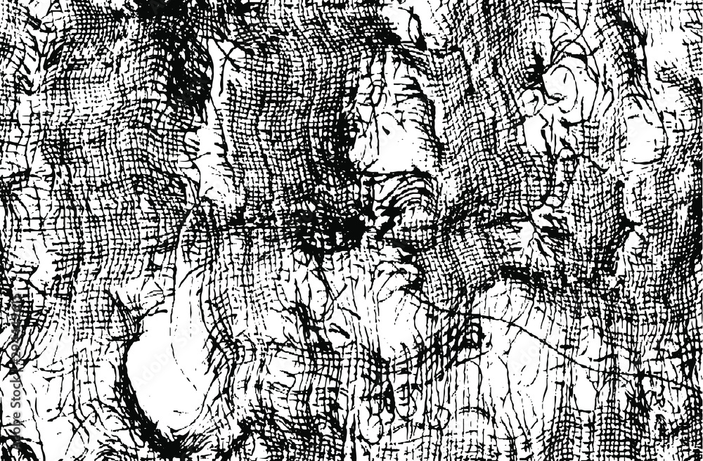 Fototapeta premium Rough black and white texture vector. Distressed overlay texture. Grunge background. Abstract textured effect. Vector Illustration. Black isolated on white background. EPS10.