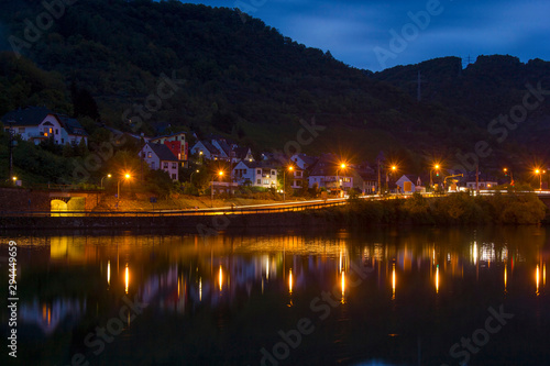 Village of Treis-Karden at sunset  in Rhineland-Palatinate  Germany