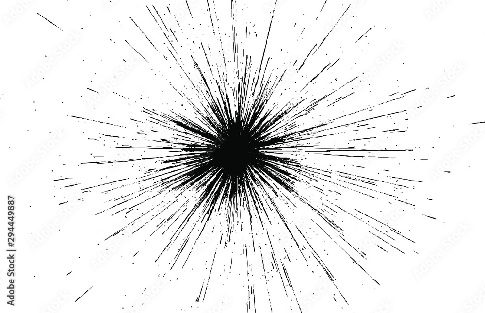 Circular starburst explosion texture. Distressed uneven grunge background. Abstract vector illustration. Overlay to create interesting effect and depth. Isolated on white background. Circular starburst explosion texture. Distressed uneven grunge background. Abstract vector illustration. Overlay to create interesting effect and depth. Isolated on white background.