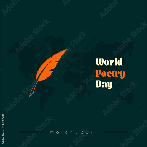 World Poetry Day on March 21st with Goose feather pen