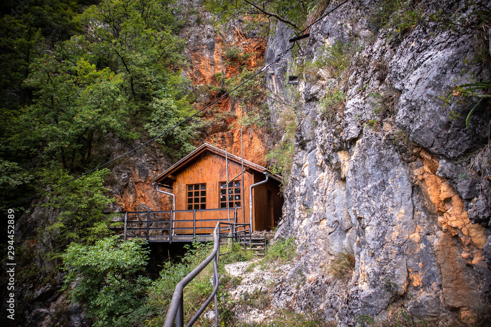 House of Josip Broz-Tito from WW2 in Drvar/Bosnia and Herzegovina, placed in cave