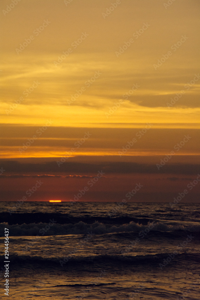 zachód słońca nad morzem – Chłapowo – Polska