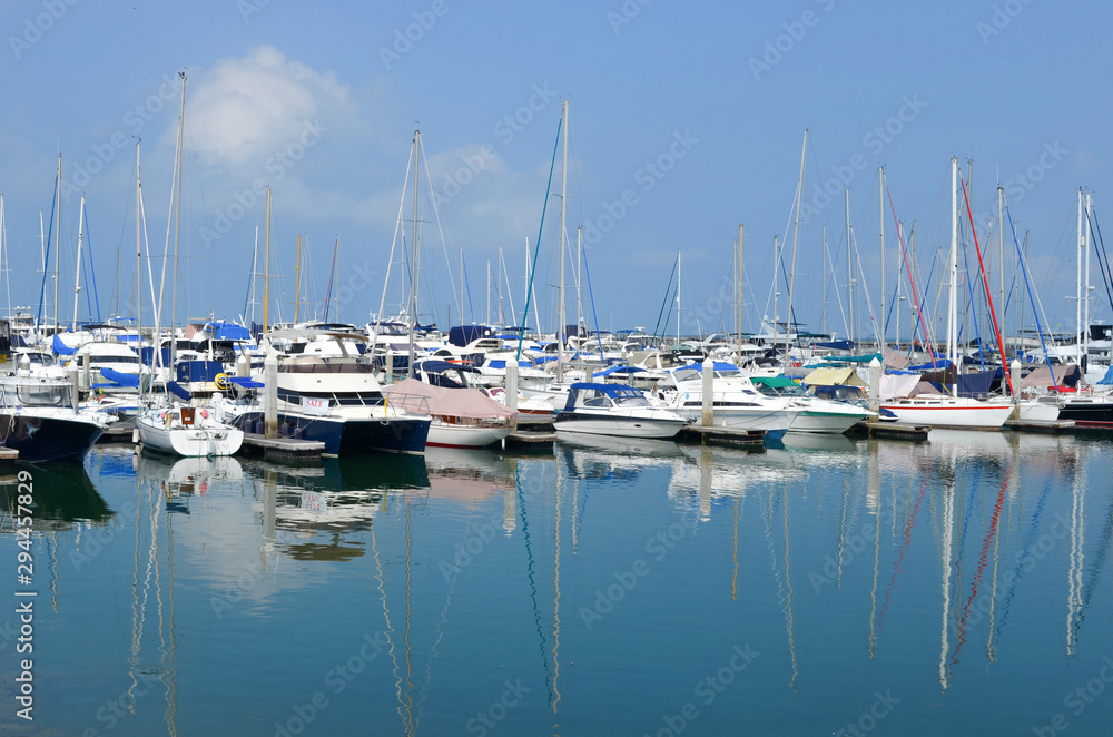 pier Gulf of Thailand, boats and yachts,