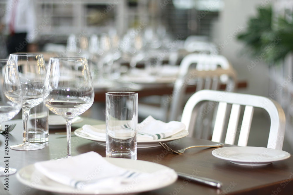 table in restaurant