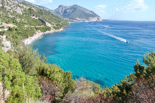 Cala Fuili Beach in Cala Gonone, Orosei Gulf, Sardinia, Italy