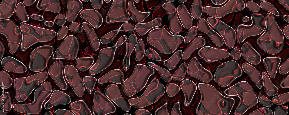 Abstract 3D glass panorama design illustration Abstract 3D glass panorama design illustration