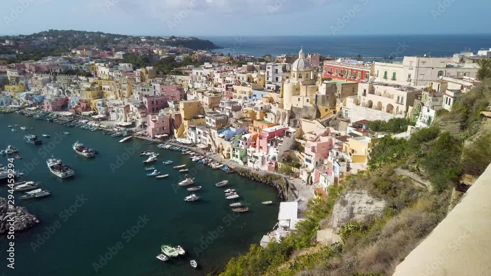 Panoramic sight of the beautiful island of Procida, near Napoli, Campania region, Italy. Panoramic sight of the beautiful island of Procida, near Napoli, Campania region, Italy.