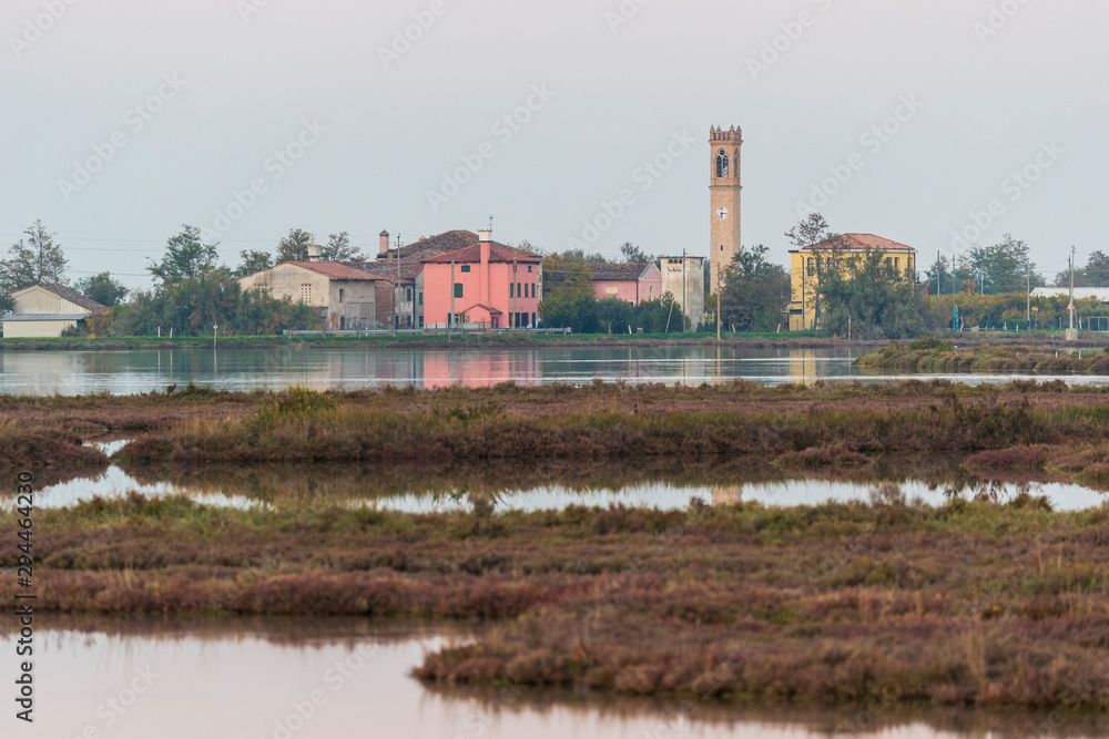 The village of Lio Piccolo in the Venice lagoon