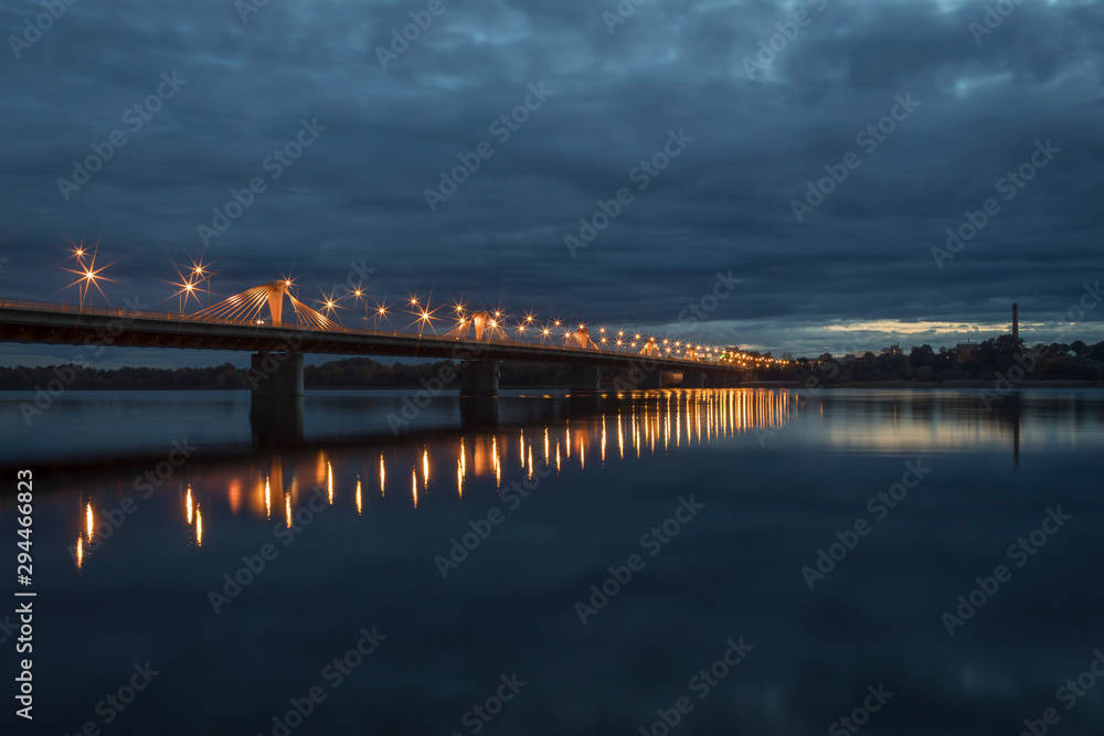 South bridge in Riga over the Daugava river