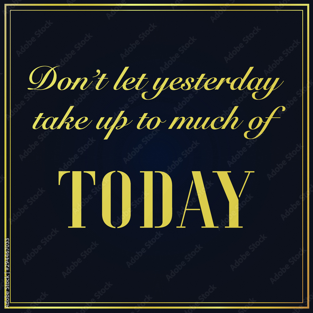 Obraz premium Inspirational Typographic lettering Quote with golden frame, Motivational graphic vector illustration for success. Phrase for business goals, development, personal growth, coach, posters, social media