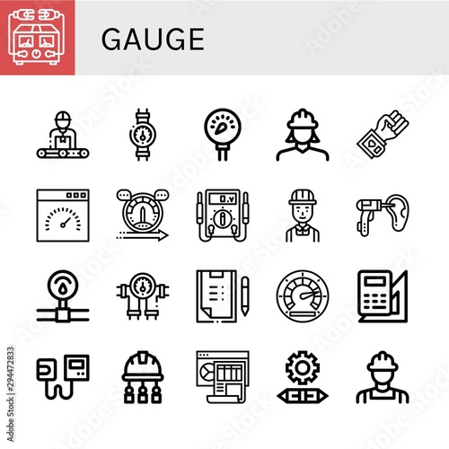 Set of gauge icons such as Electric meter, Engineer, Gauge, Pressure, Blood pressure, Speedometer, Speed, Otoscope, Scoring, Engineering, Sphygmomanometer, Dashboard , gauge
