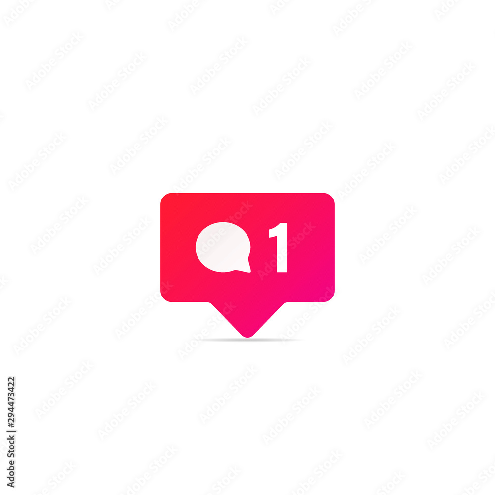 Comment Social media network notification. User button symbol, for web, browsing, logo. Flat style vector graphic illustration Comment Social media network notification. User button symbol, for web, browsing, logo. Flat style vector graphic illustration