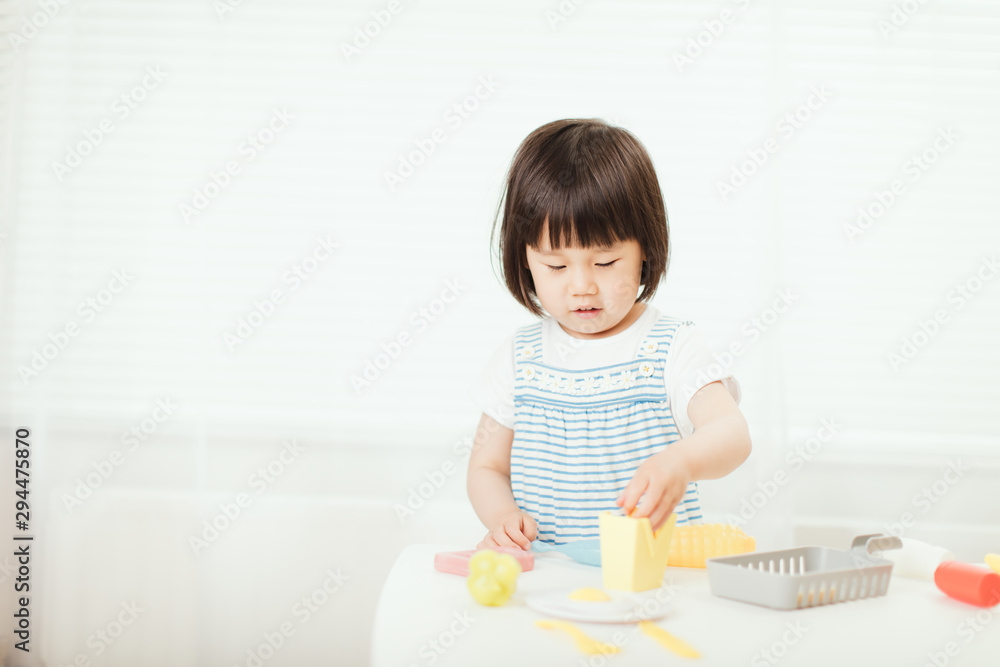 toddler baby girl pretend play food preparing toddler baby girl pretend play food preparing