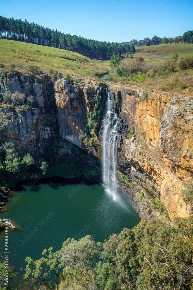 beautiful waterfall berlin falls, panorama route, mpumalanga, south africa 1